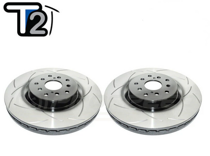 Subaru BRZ / Toyota 86 DBA T2 Street Slotted Rotors Front PAIR (Brembo Calipers)