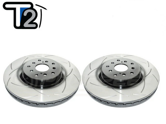 Subaru BRZ / Toyota 86 DBA T2 Street Slotted Rotors Front PAIR (Brembo Calipers)