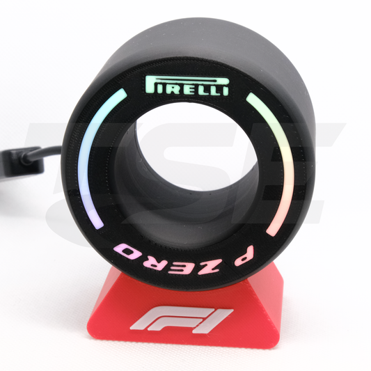 Pirelli F1 Mini Tire RGB LED Desk Light – Bluetooth & Remote Controlled Trackspec Engineering