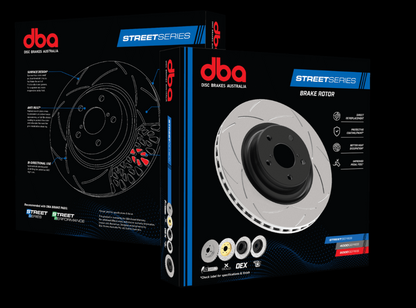 Subaru BRZ / Toyota 86 DBA T2 Street Slotted Rotors Rear PAIR (Brembo Calipers)