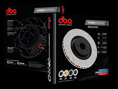 Subaru BRZ / Toyota 86 DBA T3 4000 Series Slotted Rotors Front PAIR (Brembo Calipers)