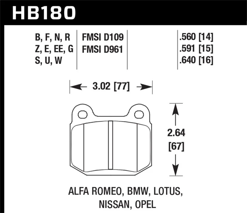 BRZ / 86 Project Mu NS EP Rear Brake Pads (Brembo Caliper)